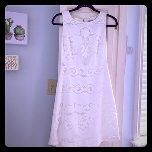 white lace dress